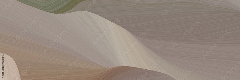 Poster abstract curved speed lines background or backdrop with gray gray, dark gray and pastel brown colors. can be used as graphic background element