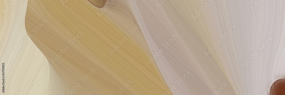 Poster abstract curved speed lines background or backdrop with rosy brown, pastel gray and brown colors. can be used as graphic background element