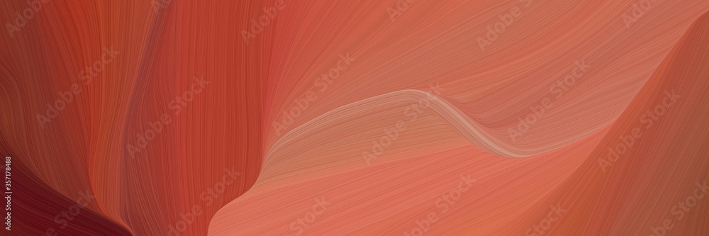 Poster chaotic curved speed lines background or backdrop with moderate red, dark red and indian red colors. can be used as header background