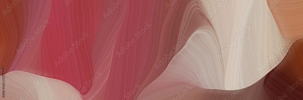 Poster wild curved speed lines background or backdrop with sienna, tan and dark moderate pink colors. can b