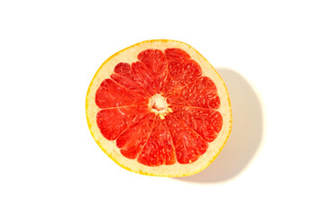 photo of grapefruit closeup, isolate