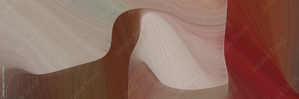 Poster very dynamic curved speed lines background or backdrop with rosy brown, chocolate and old mauve colo