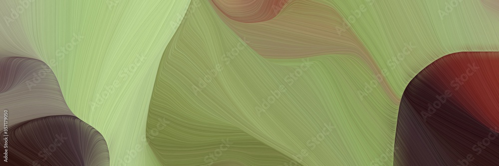 Poster abstract curved speed lines background or backdrop with dark khaki, very dark magenta and pastel bro