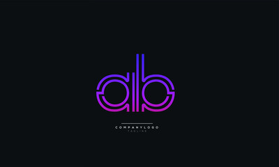 ab Letter Logo Alphabet Design Icon Vector Symbol