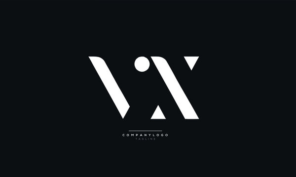 VX Letter Logo Alphabet Design Icon Vector Symbol