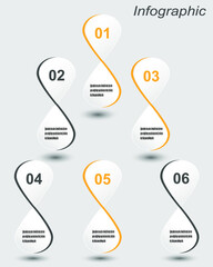 Info-graphic design template. Idea to display ranking and statistics.