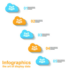 Infographic design template. Idea to display information, ranking and statistics.