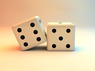 Dice 3D render Ludo gaming dice monopoly dice casino dice 