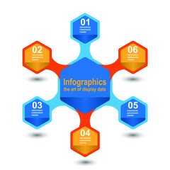 Infographic design template. Idea to display information, ranking and statistics.
