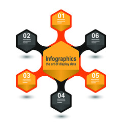 Infographic design template. Idea to display information, ranking and statistics.