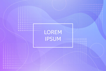 Abstract geometric background. Fluid shapes. Vector illustration of pattern in blue and purple colors.