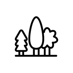 tree icon line art design