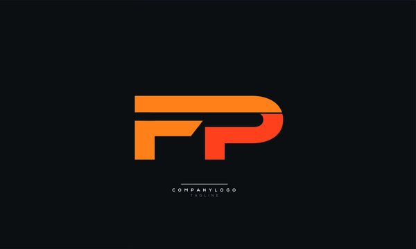 FP Letter Logo Alphabet Design Icon Vector Symbol