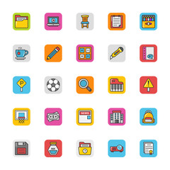 Fototapeta premium Education Vector Icons 8