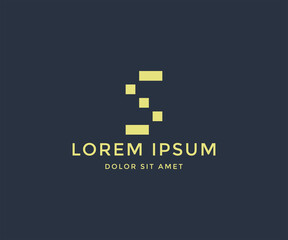 Obraz premium Abstract letter S logo design vector template