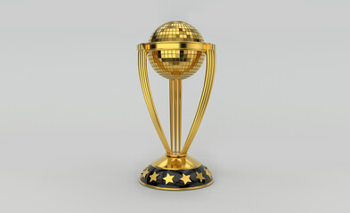 Sports Winning Award Trophy illustration 3D render 