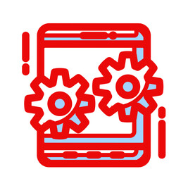 Obraz premium gear icon vector illustration