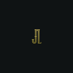 Creative modern elegant trendy unique artistic JL LJ J L initial based letter icon logo.