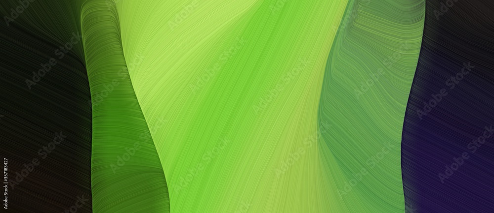 Aufkleber abstract curved speed lines background or backdrop with moderate green, very dark pink and dark oliv
