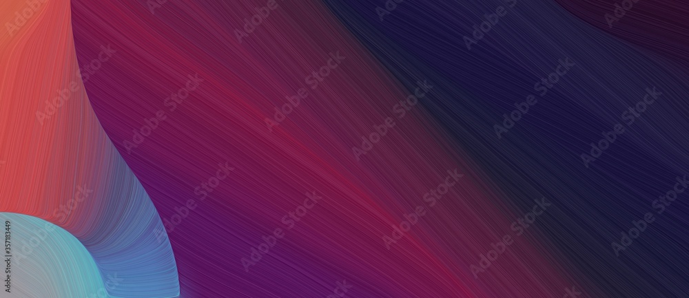 Poster artistic curved speed lines background or backdrop with old mauve, very dark magenta and moderate re
