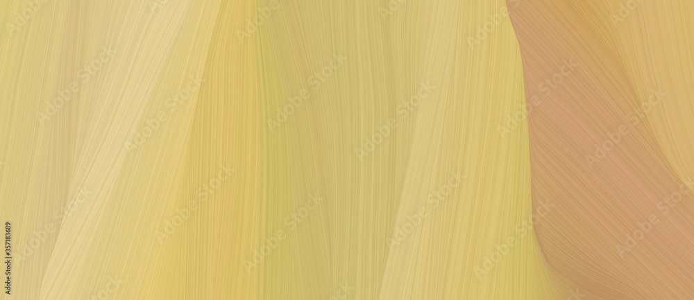 Poster artistic curved speed lines background or backdrop with burly wood, khaki and dark khaki colors. can