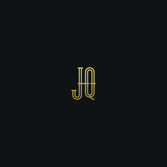 Creative modern elegant trendy unique artistic JQ QJ J Q initial based letter icon logo.