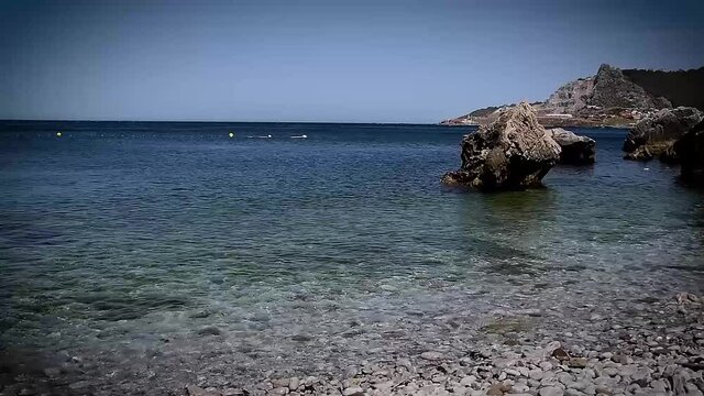 A beatiful view of Beach from a moving boat i belyounech village