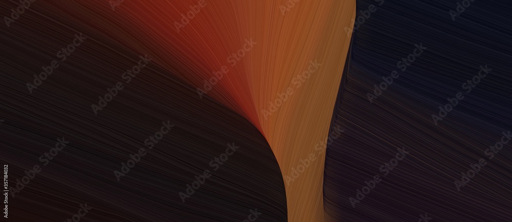Poster chaotic curved speed lines background or backdrop with very dark pink, saddle brown and dark red col