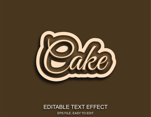 Editable text effect