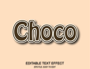 Editable text effect