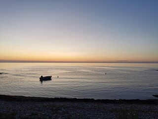Fototapeta premium Boot im Meer