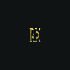 Creative modern elegant trendy unique artistic RX XR R X initial based letter icon logo.