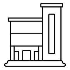 townhouse icon in different style vector illustration.