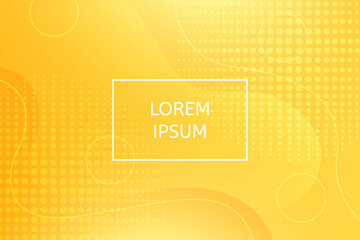 Abstract geometric background. liquid shapes. Vector illustration. Yellow pattern.