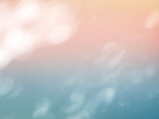 Abstract bokeh background.  Colorful circle bokeh background.  Tree shadows on the wall.  Tree shades, shadows and light.