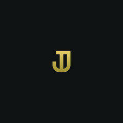 Creative modern elegant trendy unique artistic J JJ initial based letter icon logo.