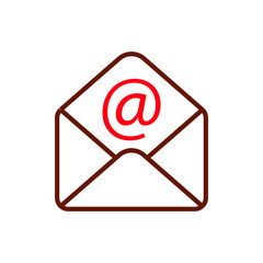E mail line icon