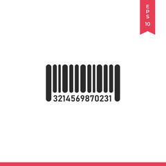 Barcode vector icon, simple sign for web site and mobile app.