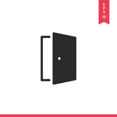 Door vector icon, simple sign for web site and mobile app.
