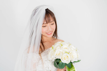 ドレスを着たはなよめ