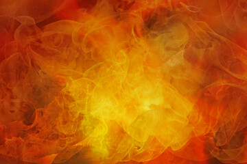 Nature element Fire, abstract background texture in yellow, orange and red, for themes like climate...
