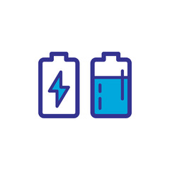 battery icon logo illustration
