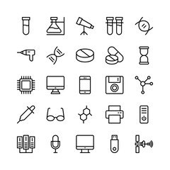 
Science and Technology Line Vector Icons 9
