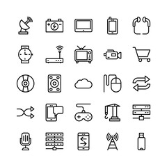 Science and Technology Line Vector Icons 11