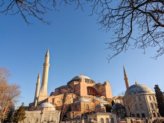 Great historical building Hagia Sophia ,Istanbul, Turkey