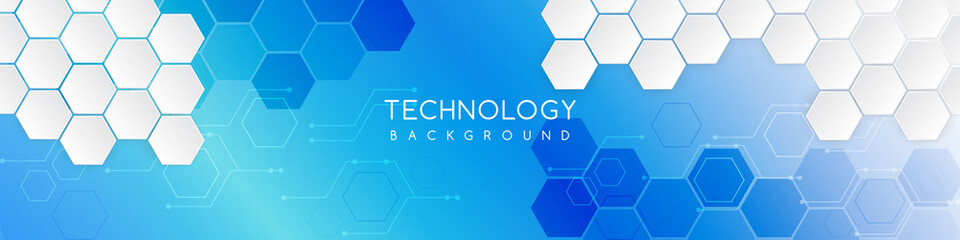 Hi-tech background design. The concept of chemical engineering, genetic research, innovative technologies. Hexagonal background for digital technology, medicine, science, research and healthcare.