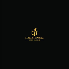 gold Real Estate Logo Icon Design Vector premium

