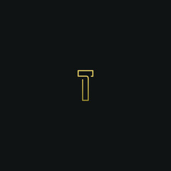 Creative modern elegant trendy unique artistic T TT initial based letter icon logo.