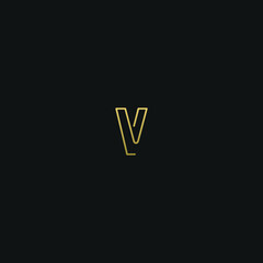 Creative modern elegant trendy unique artistic V VV  initial based letter icon logo.