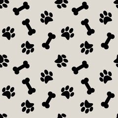Fototapeta na wymiar bones for dog seamless pattern